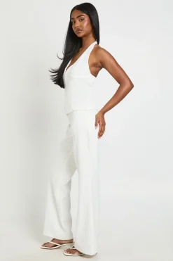 Pantalon Évasé Ajusté Avec Détail Zippé