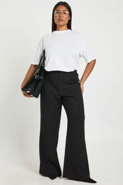 Pantalon Évasé Ajusté Boohoo Basics Grande Taille