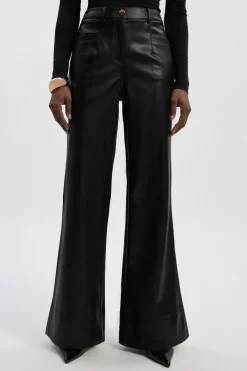 KarenMillen Pantalon Évasé Ajusté en synthétique<Femme Pantalons|Tailleurs