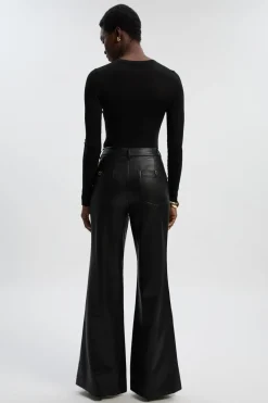 KarenMillen Pantalon Évasé Ajusté en synthétique<Femme Pantalons|Tailleurs