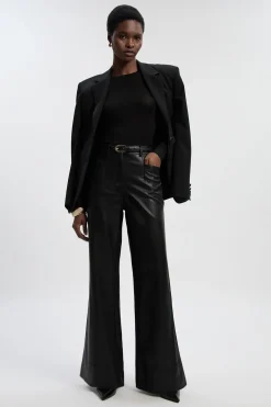 KarenMillen Pantalon Évasé Ajusté en synthétique<Femme Pantalons|Tailleurs