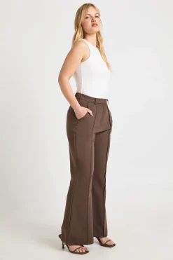 Pantalon Évasé Ajusté Essentiel Petite