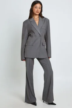 Pantalon Évasé Ajusté Taille Haute Pour Grandes Tailles