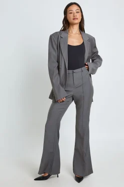 Pantalon Évasé Ajusté Taille Haute Pour Grandes Tailles