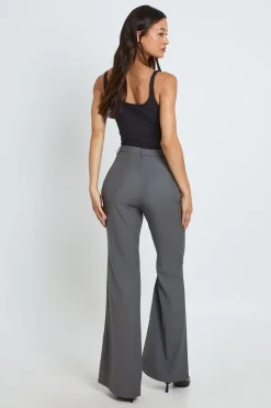 Pantalon Évasé Ajusté Taille Haute Pour Grandes Tailles