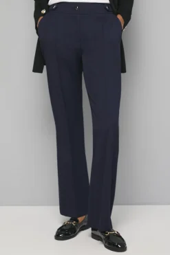 Pantalon Évasé Chic Marine