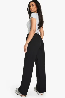Pantalon évasé à cordon tissé