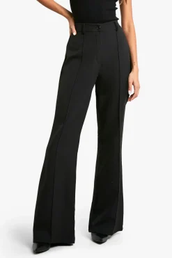 boohoo Pantalon évasé à détails de couture tissée<Femme Pantalons