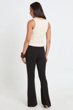 Pantalon Évasé En Modal