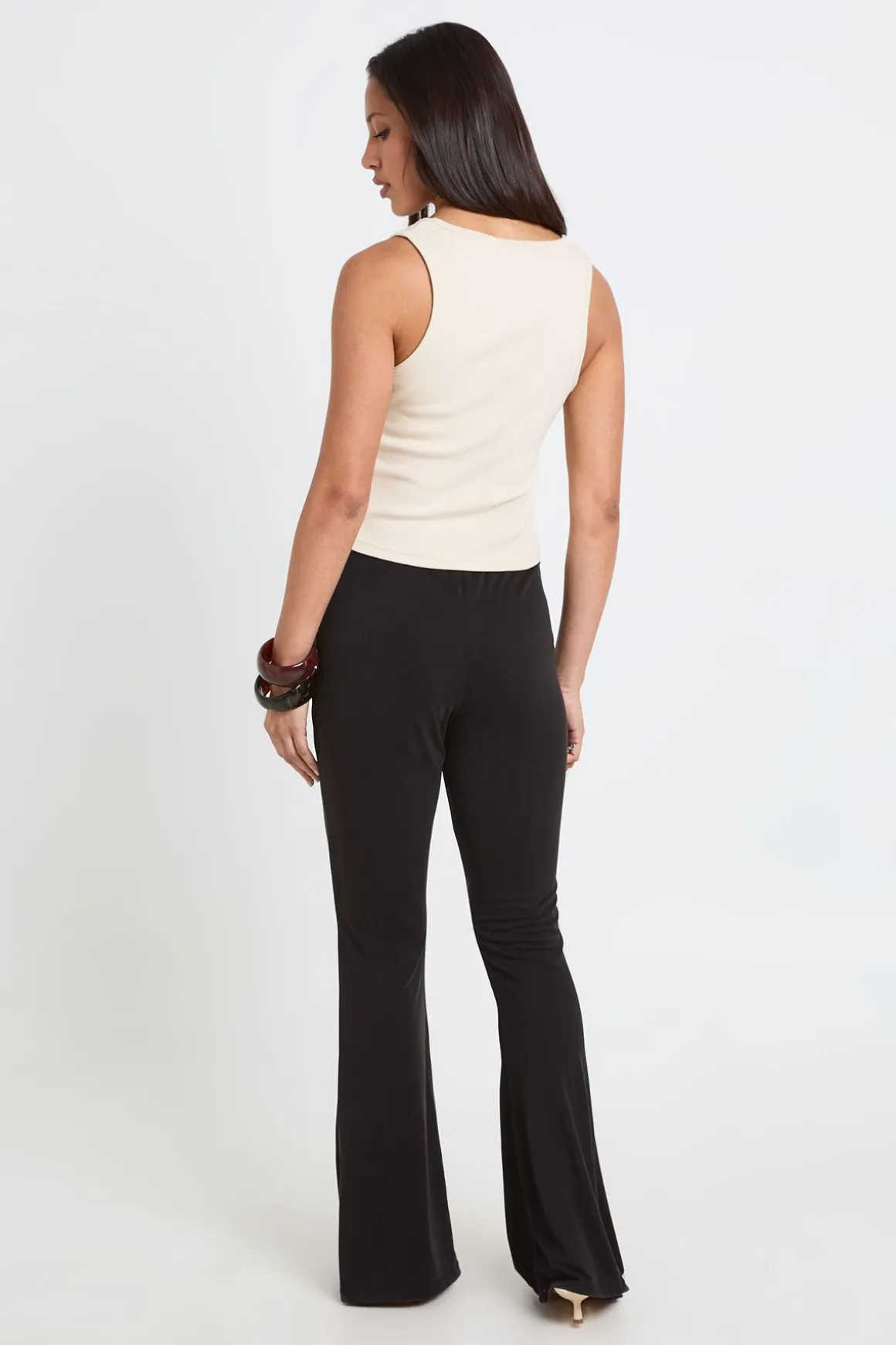Pantalon Évasé En Modal