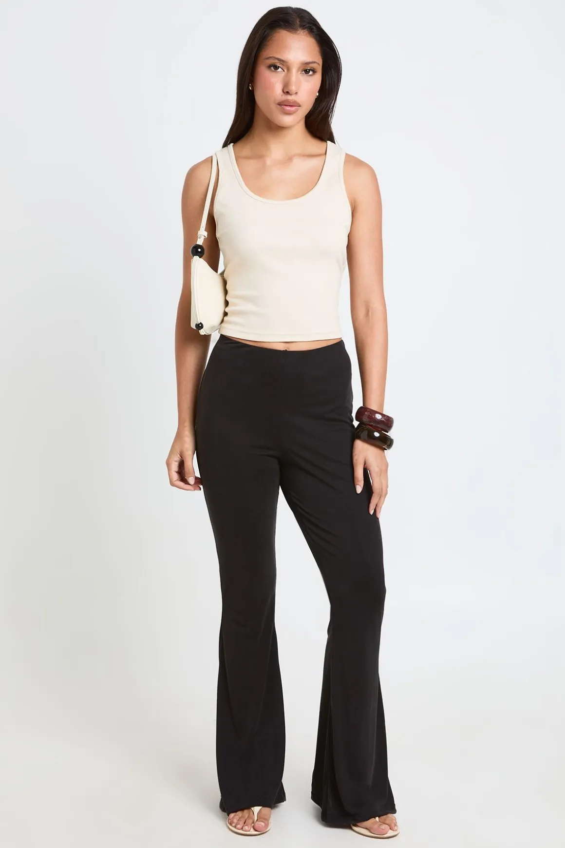 Pantalon Évasé En Modal