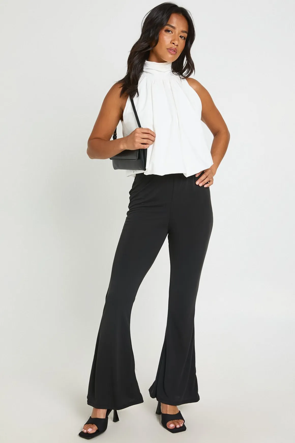 Pantalon Évasé En Modal Petite