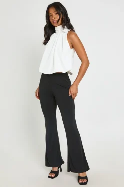 Pantalon Évasé En Modal Petite