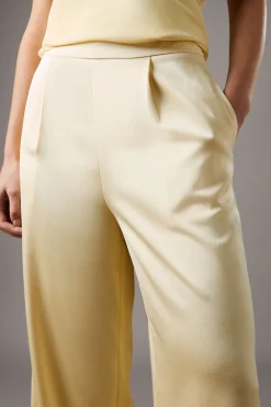 Pantalon Évasé en Satin