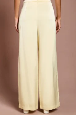 Coast Pantalon Évasé En Satin<Femme Pantalons|Satin Et Dentelle