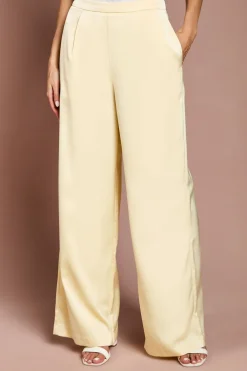 Coast Pantalon Évasé En Satin<Femme Pantalons|Satin Et Dentelle