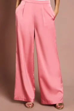 Pantalon Évasé En Satin