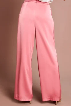 Pantalon Évasé En Satin