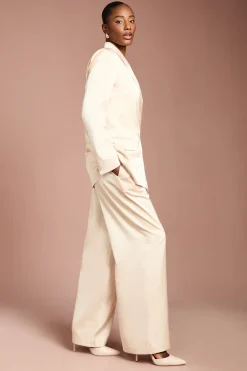 Pantalon Évasé en Satin