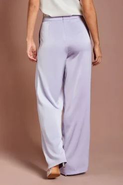 Pantalon Évasé En Satin