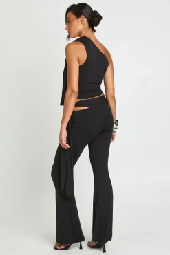 Pantalon Évasé À Nœuds