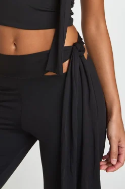 Pantalon Évasé À Nœuds