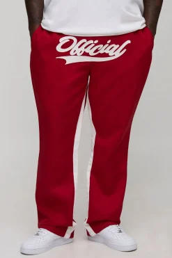 Pantalon évasé officiel à empiècement appliqué et à taille élastiquée