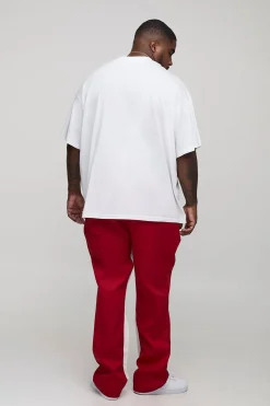 Pantalon évasé officiel à empiècement appliqué et à taille élastiquée