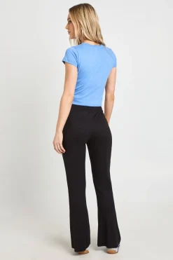 boohoo Pantalon Évasé Taille Haute Basique Petite<Femme Pantalons|Basiques