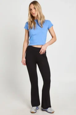 boohoo Pantalon Évasé Taille Haute Basique Petite<Femme Pantalons|Basiques