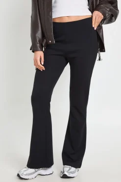 Pantalon Évasé Taille Haute En Jersey Interlock