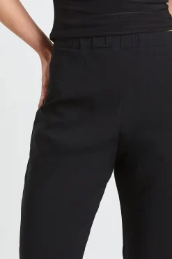 Pantalon Évasé Taille Haute Stretch Petite
