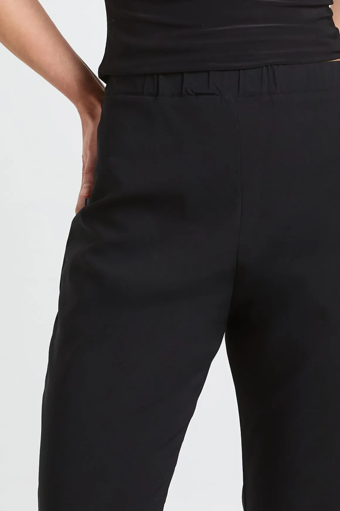 Pantalon Évasé Taille Haute Stretch Petite