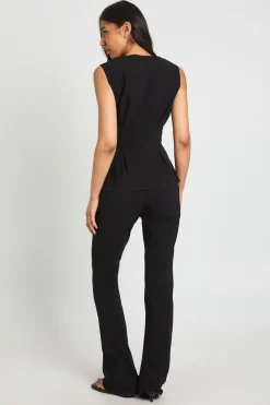 boohoo Pantalon Évasé Taille Haute Stretch Coupe Tall<Femme Pantalons