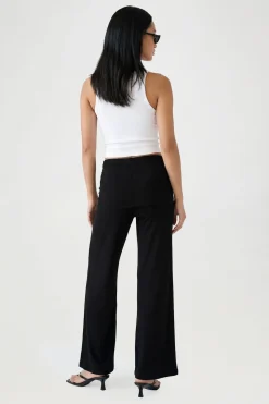 Pantalon Évasé À Taille Nouée