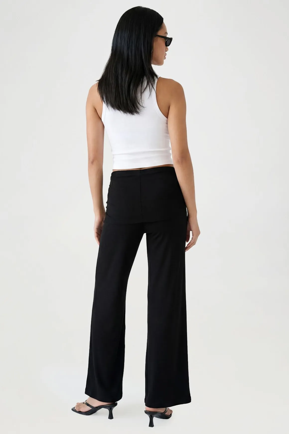 Pantalon Évasé À Taille Nouée