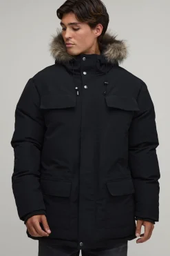 boohooMAN Parka Arctique À Casynthétiqueche En Synthétique<Homme Manteaux Et Vestes