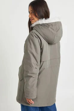 Parka doublée de fourrure