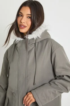 Parka doublée de fourrure