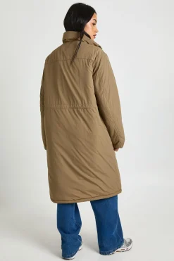 boohoo Parka longline à taille cintrée<Femme Vestes & Manteaux