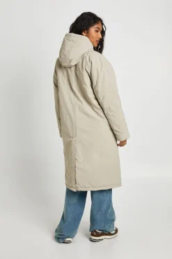 Parka longue à capuche