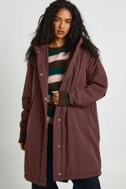 Parka longue à capuche