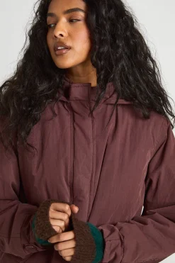 Parka longue à capuche