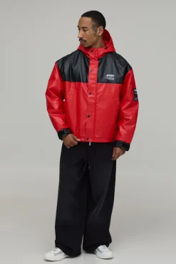 Parka Oversize Boxy En SYNTHÉTIQUE À Blocs De Couleur