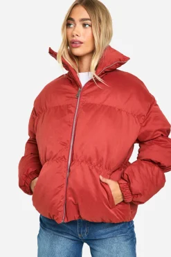 Peached Padded Puffer Jacket