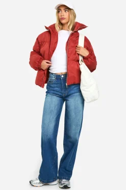 Peached Padded Puffer Jacket
