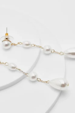Pearl Multi Station Drop Earring