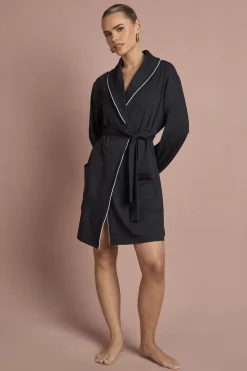 Peignoir Mini Brodé En Jersey Pour Demoiselle D'honneur