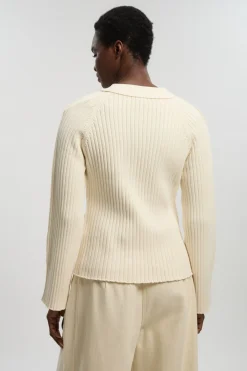 KarenMillen Petit Cardigan Boutonné En Coton Tricoté<Femme Pulls Et Gilets|Toutes Les Mailles