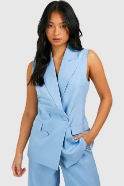 Petite Blazer Sans Manches
